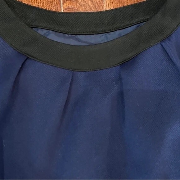 Merona navy and black sheath dress size 8 - Picture 3 of 7